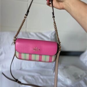 Coach Hailey Flap Bag with Plaid Print -  (brand new)